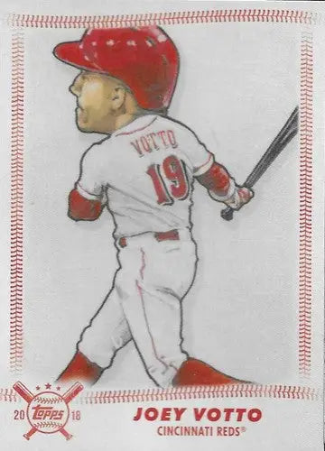Original gloss Joey Votto baseball card from 2018 Topps Big League star series