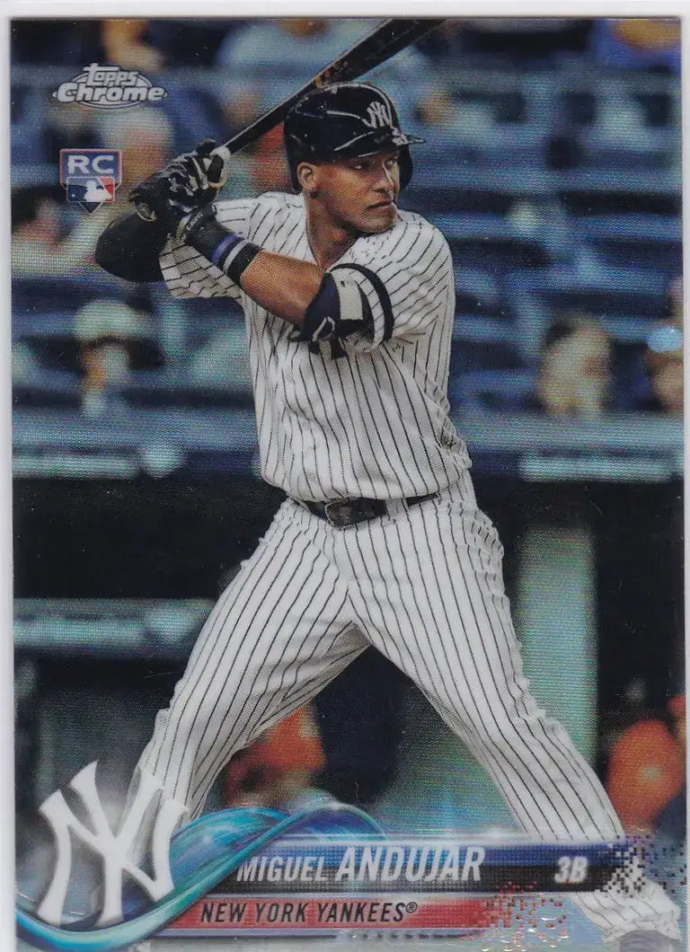 2018 Topps Chrome #14 Miguel Andujar RC Refractor New York Yankees