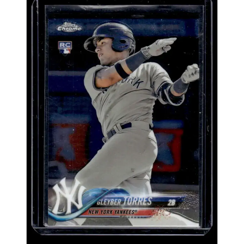 2018 Topps Chrome #31 Gleyber Torres New York Yankees NM-MT - Baseball Card Single