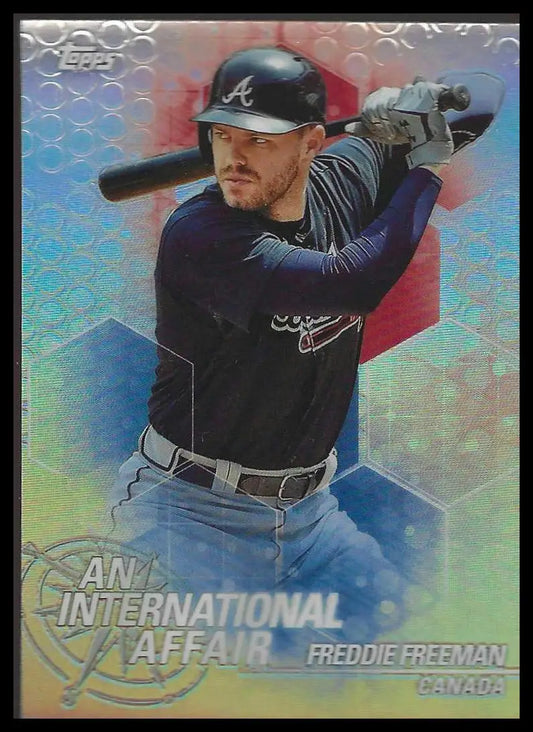 2018 Topps Chrome Update #IA-FF Freddie Freeman An International Affair - Baseball Card Single