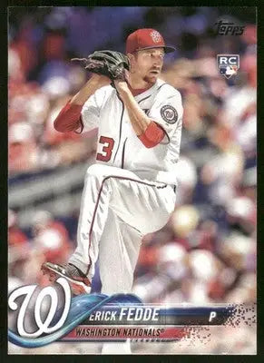 2018 Topps Erick Fedde #217 RC Baseball - Baseball Card Single