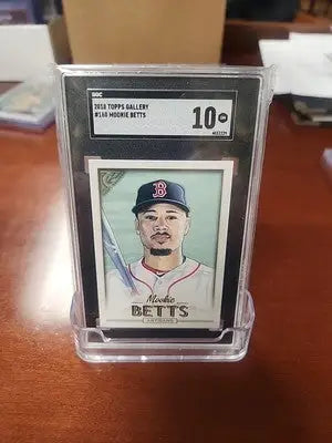 2018 Topps Gallery #160 Mookie Betts Gem Mint 10 - Baseball Card Single