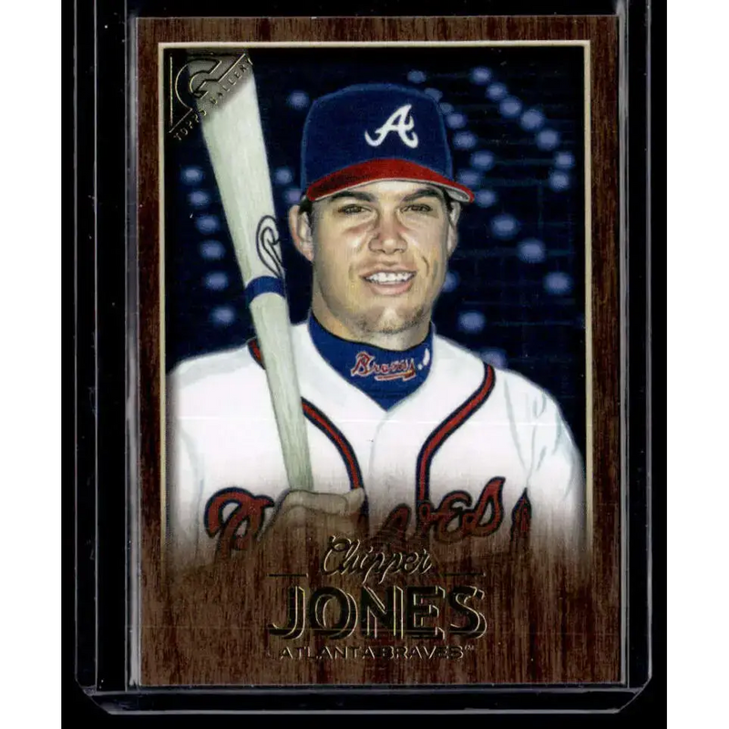 2018 Topps Gallery #94 Chipper Jones Wood NM-MT - Baseball Card Single