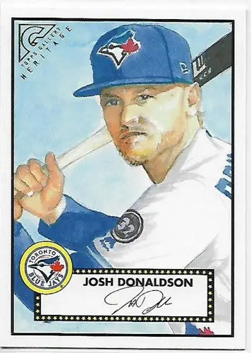 2018 Topps Gallery Heritage Josh Donaldson baseball card with original gloss on Blue Jays