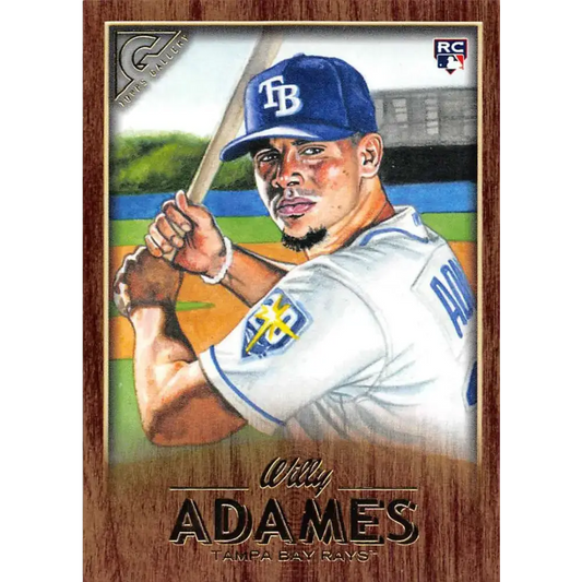 2018 Topps Gallery Wood #66 Willy Adames NM-MT Tampa Bay Rays Baseball Card - Baseball Card Single