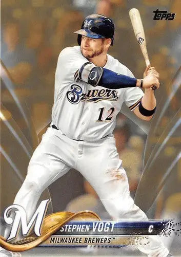 2018 Topps Gold #438 Stephen Vogt NM-MT 1459/2018 Brewers ID:15036 - Baseball Card Single