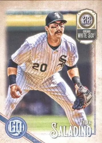 Original gloss 2018 Topps Gypsy Queen Tyler Saladino baseball card White Sox