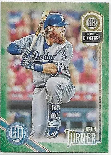 2018 Topps Gypsy Queen Green #165 Justin Turner NM-MT Dodgers - Baseball Card Single