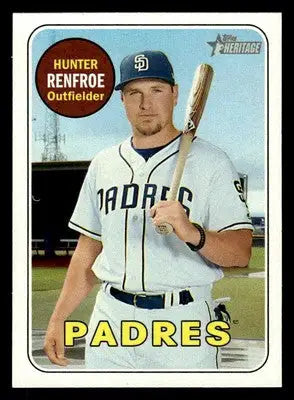 2018 Topps Heritage #198 Hunter Renfroe - Baseball Card Single