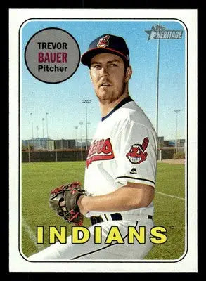 2018 Topps Heritage #267 Trevor Bauer - Baseball Card Single