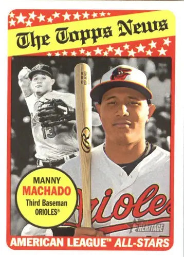 2018 Topps Heritage #292 Manny Machado NM-MT Orioles ID:9495 - Baseball Card Single