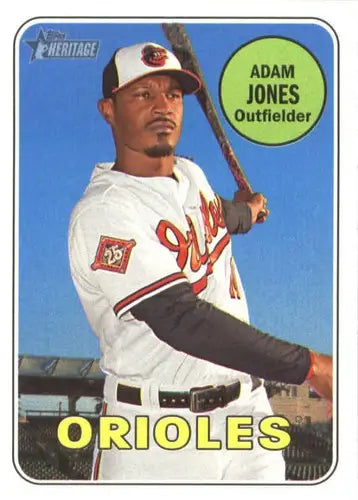 2018 Topps Heritage #37 Adam Jones NM-MT Orioles - Baseball Card Single