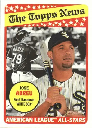 2018 Topps Heritage Jose Abreu White Sox baseball card NM-MT collectible