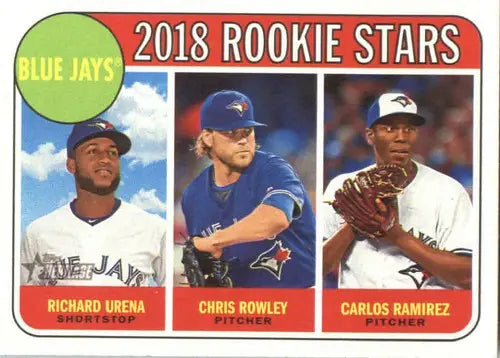 2018 Topps Heritage #379 Carlos Ramirez/Chris Rowley/Richard Urena NM-MT RC Rook - Baseball Card Single