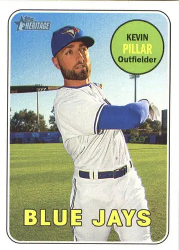 2018 Topps Heritage #396 Kevin Pillar NM-MT Blue Jays - Baseball Card Single