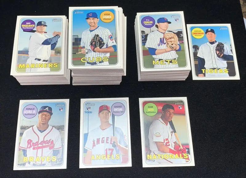2018 Topps Heritage HIGH BASE SET (200) Cards #501-700 Complete Shohei Ohtani RC - Baseball Card Single