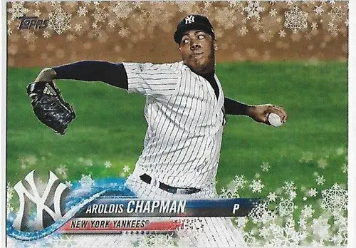 2018 Topps Holiday #HMW119 Aroldis Chapman NM-MT Yankees - Baseball Card Single