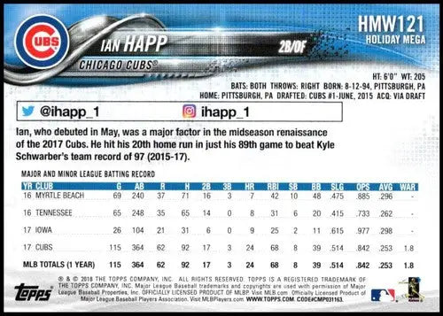 2018 Topps Holiday #HMW121 Ian Happ NM-MT Cubs - Baseball Card Single