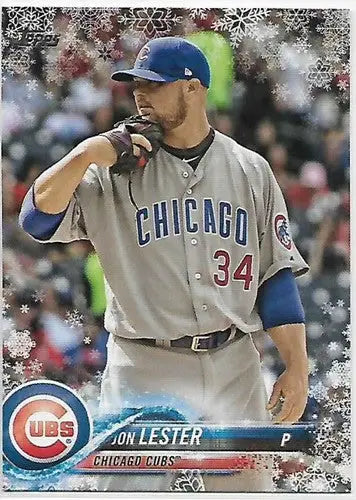 2018 Topps Holiday #HMW126 Jon Lester NM-MT Cubs - Baseball Card Single