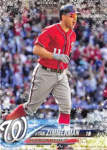 2018 Topps Holiday #HMW169 Ryan Zimmerman NM-MT Nationals - Baseball Card Single