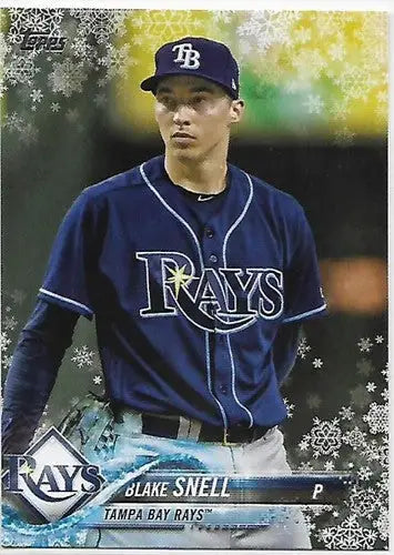 2018 Topps Holiday HMW21 Blake Snell Rays baseball card, NM-MT condition