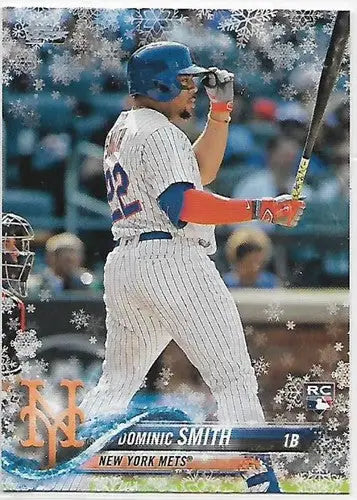 2018 Topps Holiday Snowflake #HMW183 Dominic Smith NM-MT Mets ID:16215 - Baseball Card Single