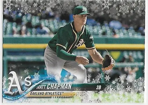 2018 Topps Holiday Snowflake #HMW34 Matt Chapman NM-MT Athletics - Baseball Card Single