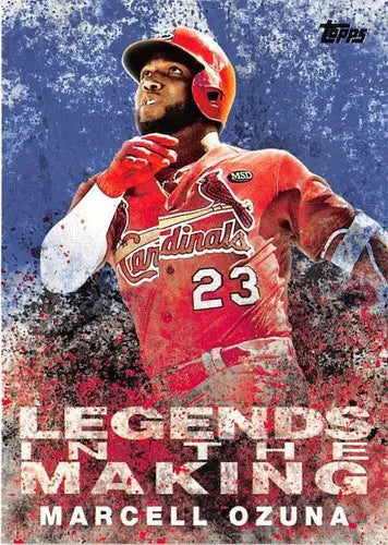 2018 Topps Legends in the Making Blue #LITM-12 Marcell Ozuna NM-MT Cardinals - Baseball Card Single