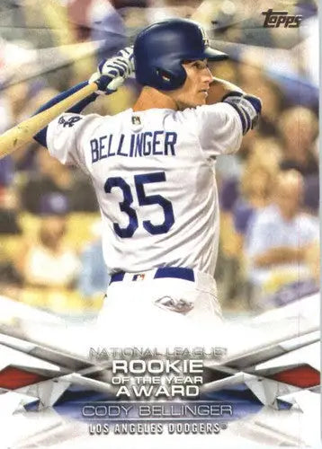Original gloss Cody Bellinger baseball card from 2018 Topps MLB Awards series