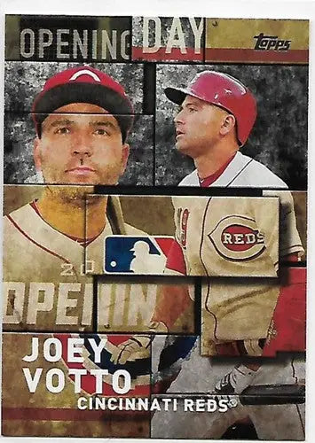 Baseball trading card featuring Joey Votto of Cincinnati Reds from 2018 Topps MLB Opening Day