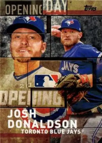 MLB Opening Day 2018 Josh Donaldson Blue Jays baseball card in Topps product