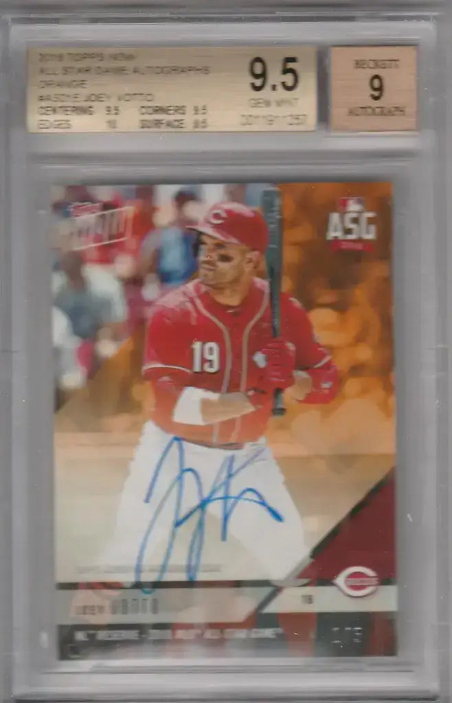 2018 Topps Now Joey Votto AUTO 1/5 BGS 9.5 Cincinnati Reds