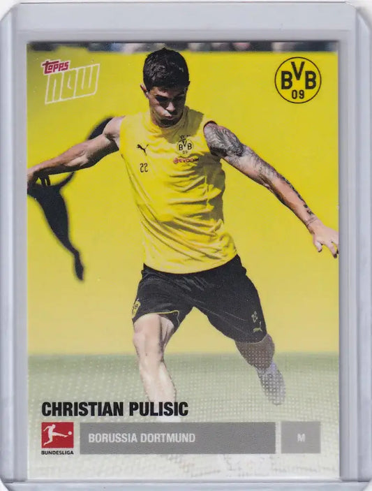 2018 TOPPS NOW KICKOFF #KO-94 CHRISTIAN PULISIC BORUSSIA BORTMUND - Soccer Card Single