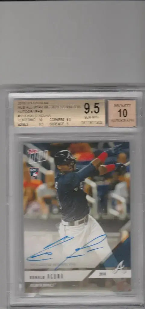 2018 Topps Now MLB All-Star Week Celebration Auto Ronald Acuna BGS 9.5 Braves