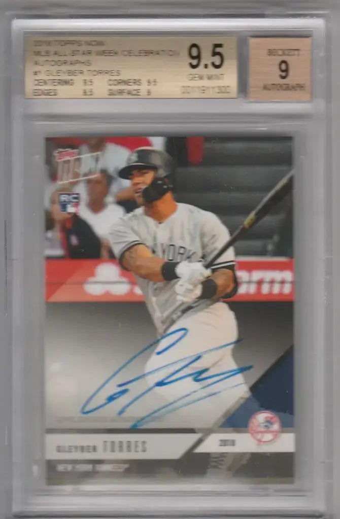 2018 Topps Now MLB All Star Weekend Gleyber Torres Auto RC Beckett 9.5