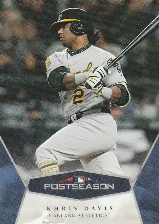 2018 TOPPS NOW POST SEASON #16 KHRIS DAVIS OAKLAND ATHLETICS - Baseball Card Single