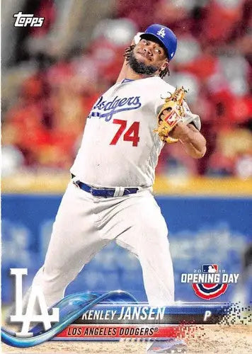 2018 Topps Opening Day #169 Kenley Jansen NM-MT Dodgers - Baseball Card Single
