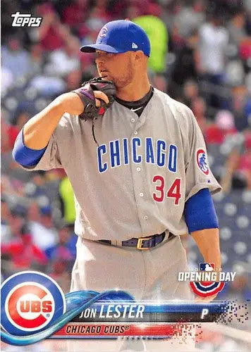 2018 Topps Opening Day #25 Jon Lester NM-MT Cubs - Baseball Card Single