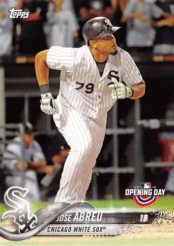 Jose Abreu baseball card from 2018 Topps Opening Day White Sox collection