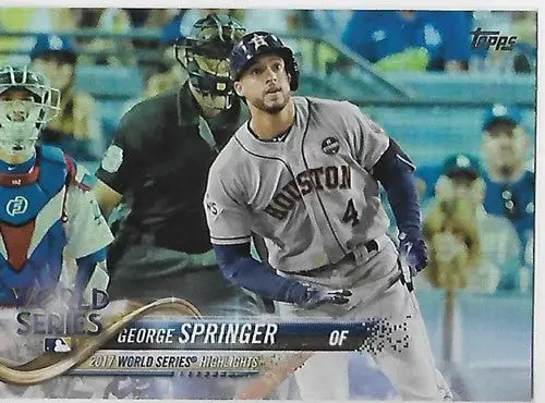 2018 Topps Rainbow Foil #154 George Springer NM-MT Astros ID:15785 - Baseball Card Single