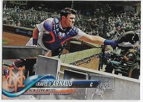 2018 Topps Rainbow Foil #91 Travis d’Arnaud NM-MT Mets - Baseball Card Single