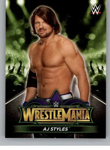 2018 Topps Road to WrestleMania Road to WrestleMania 34 Roster #R-11 AJ Styles N - Wrestling Card Single