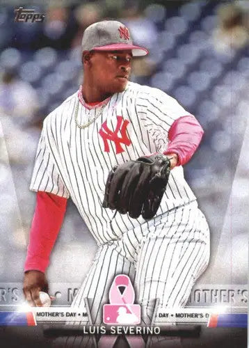 Luis Severino baseball card from 2018 Topps Salute with original gloss and NM-MT condition
