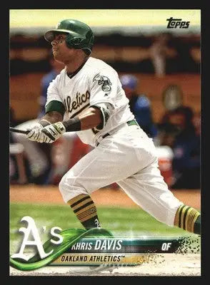 2018 Topps Series 1 #325 Khris Davis Oakland Athletics - Baseball Card Single