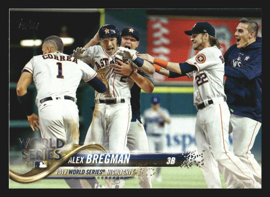 2018 Topps Series 1 Alex Bregman World Series Highlights #39 Astros - Baseball Card Single