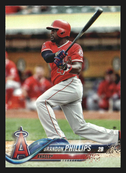 2018 Topps Series 1 Brandon Phillips #87 Los Angeles Angels - Baseball Card Single