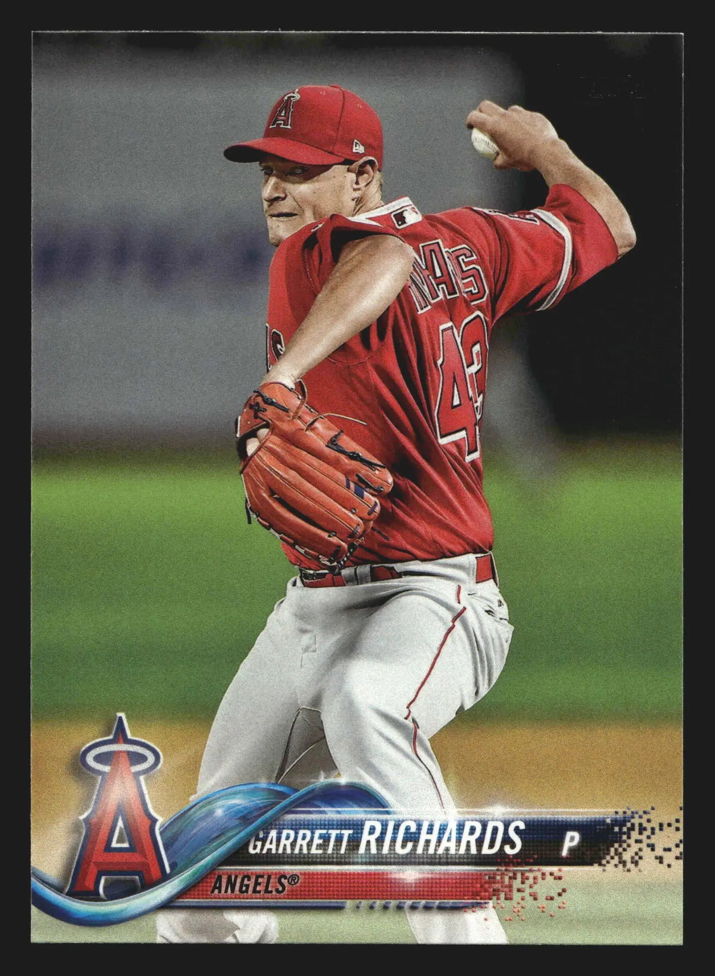 2018 Topps Series 1 Garrett Richards #19 Los Angeles Angels - Baseball Card Single