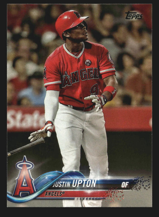 2018 Topps Series 1 Justin Upton #190 Los Angeles Angels - Baseball Card Single