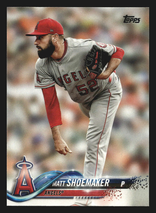 2018 Topps Series 1 Matt Shoemaker #162 Los Angeles Angels - Baseball Card Single