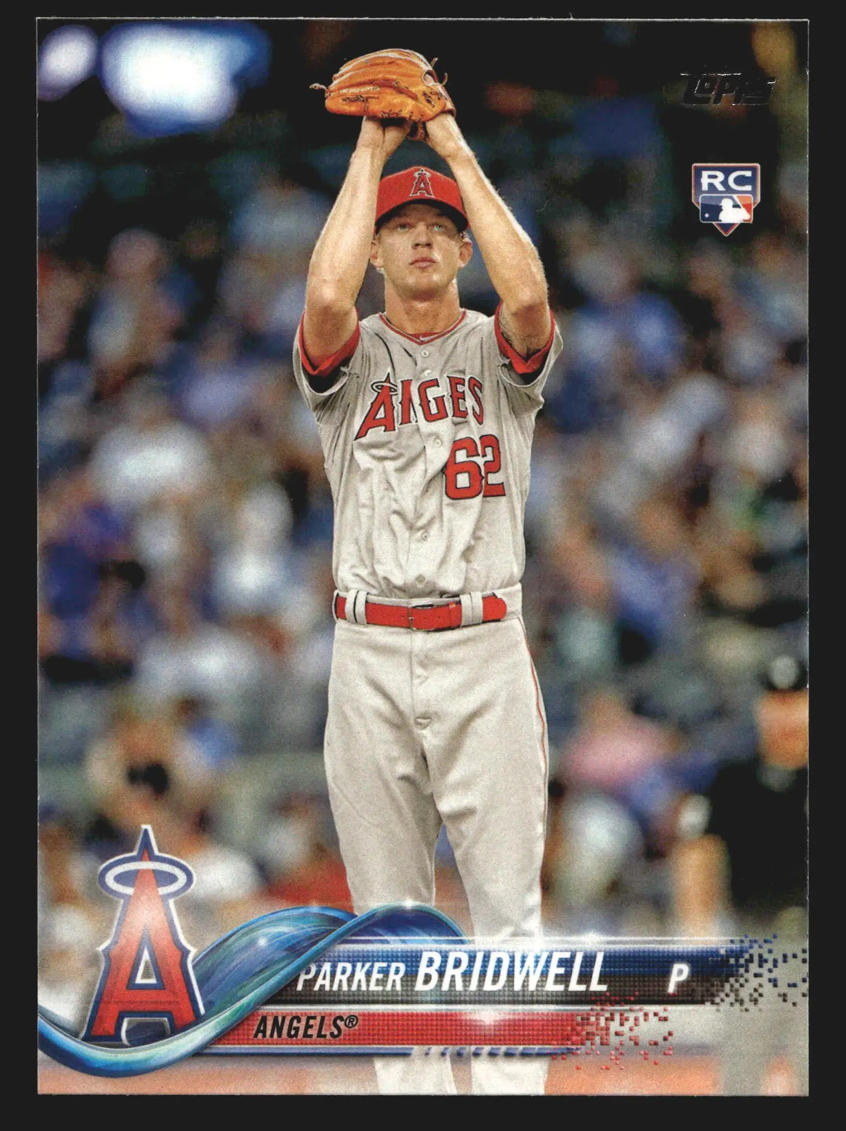 2018 Topps Series 1 Parker Bridwell #322 Los Angeles Angels RC - Baseball Card Single